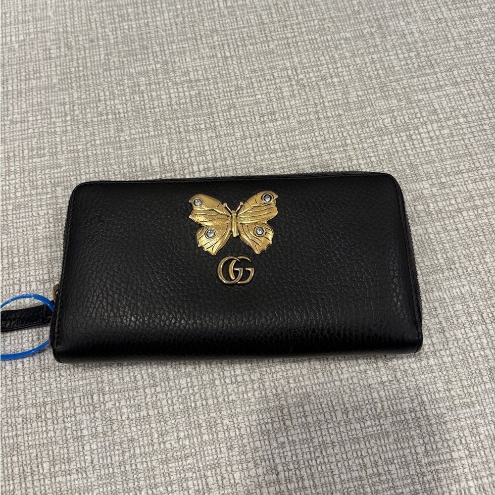 Gucci
Marmont Butterfly Double G Logo Continental Black Wallet - Picture 4 of 10